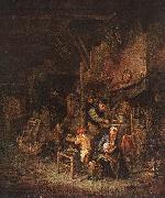OSTADE, Adriaen Jansz. van Interior with a Peasant Family sg oil painting artist